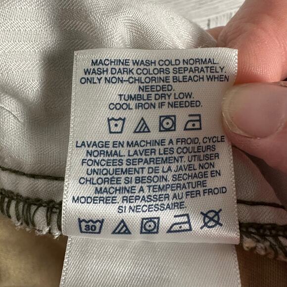 Lands End shorts floral stretchy band pull on pockets bohemian hippy plus size - Picture 8 of 13